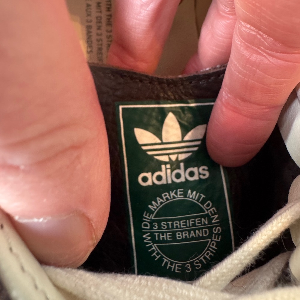 adidas Samba Brown White Classic Leather Sneakers - Picture 8 of 8